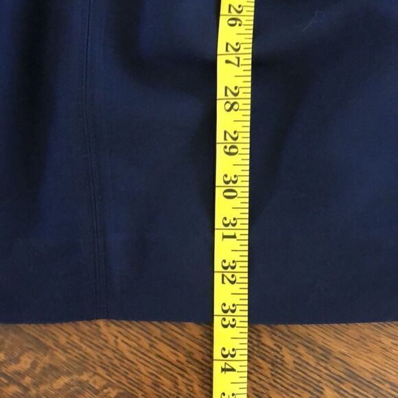 J. Crew Deep Navy Fit and Flare Preppy Dark Academia Dress Size 0 - Picture 12 of 12